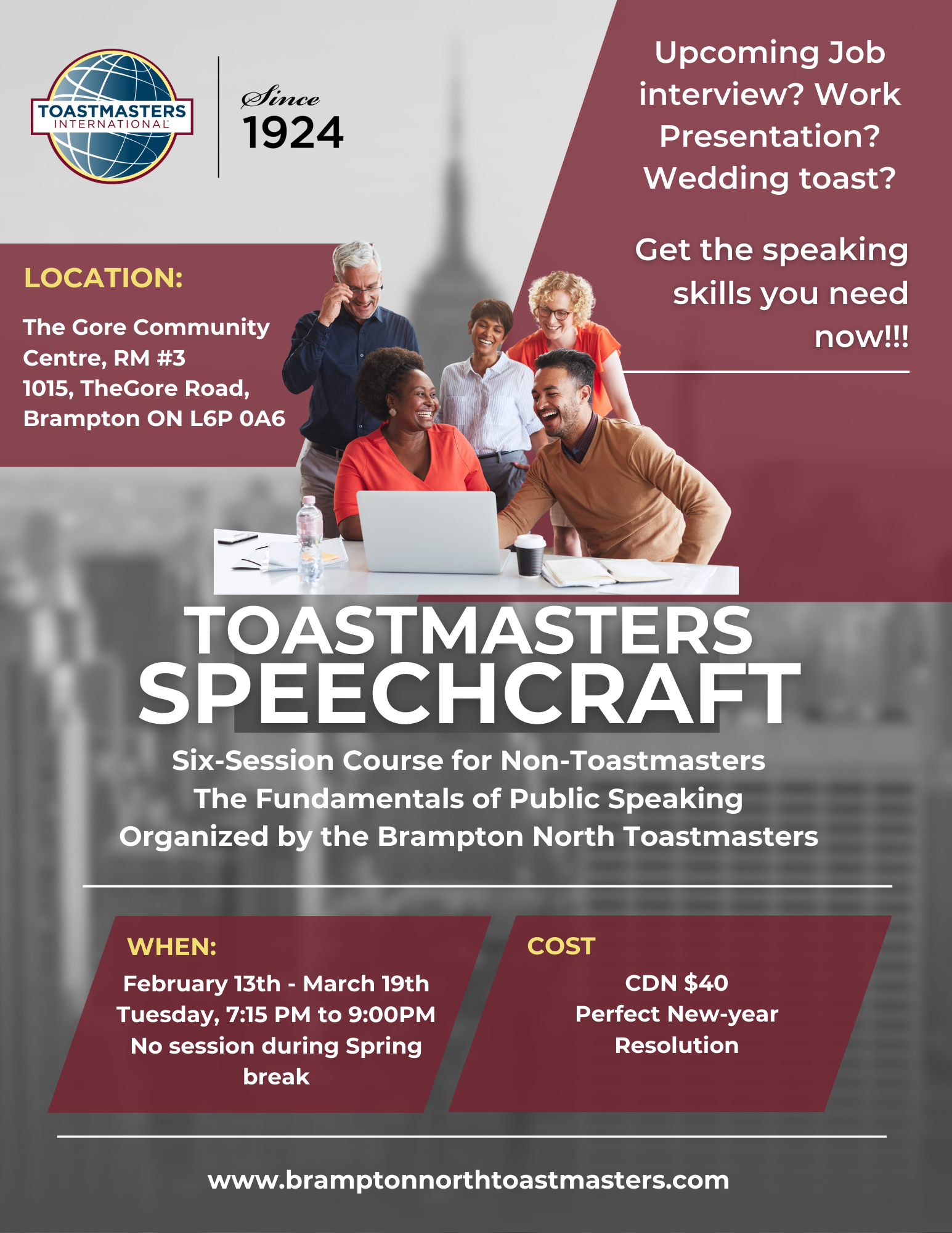 Toastmasters speechcraft